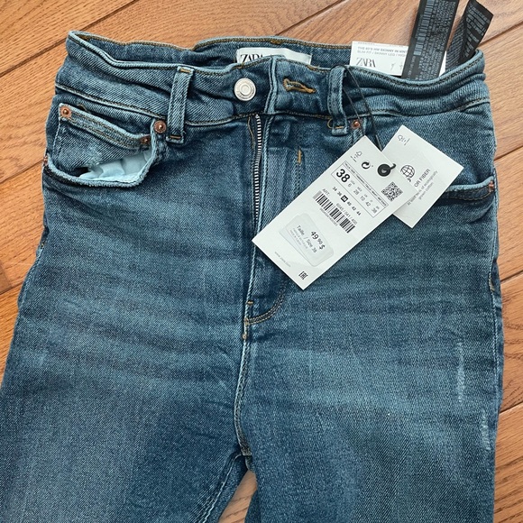 Zara 80s skinny jeans in vintage blue - Picture 3 of 5